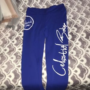 Blue celestial bodiez leggings